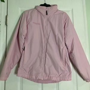 pink womens columbia jacket SIZE M